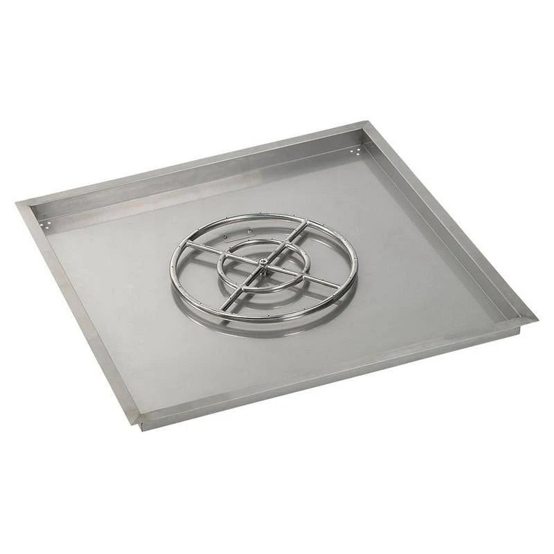 36x22 Square Drop-In Pan with Spark Ignition Kit Propane Fire Pit Ring F4424