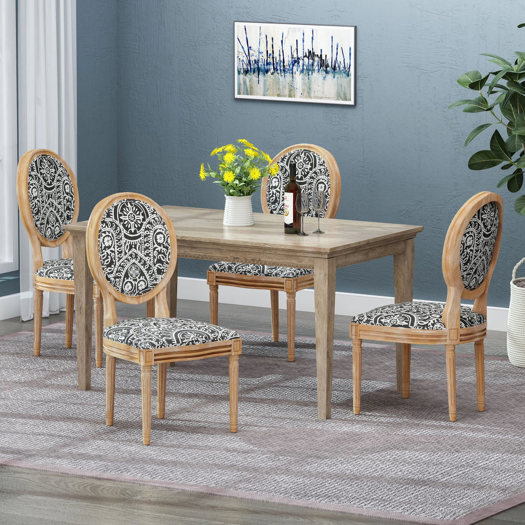 Fabric Dining Chairs Set of 4 S8836