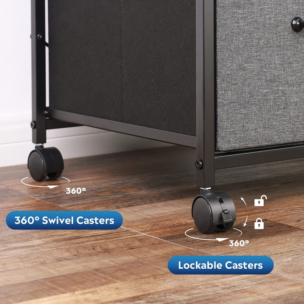 3 Drawer Mobile File Cabinet with Storage Shelf X925