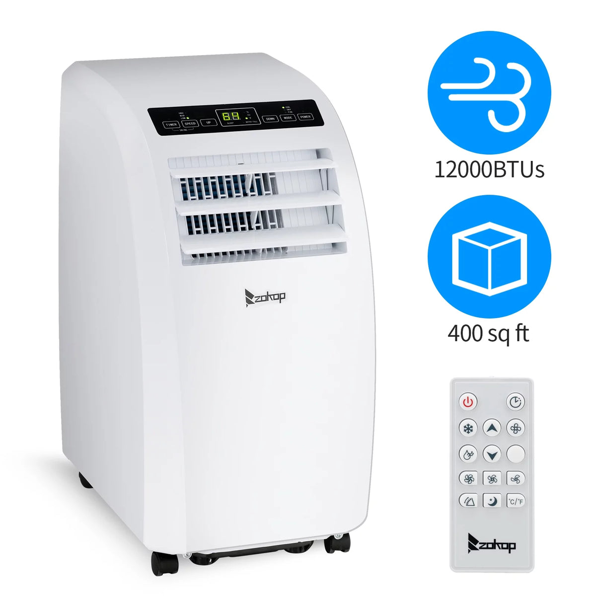 White Portable Air Conditioner X658438