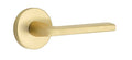 Satin Brass Passage Lever Set Y15452