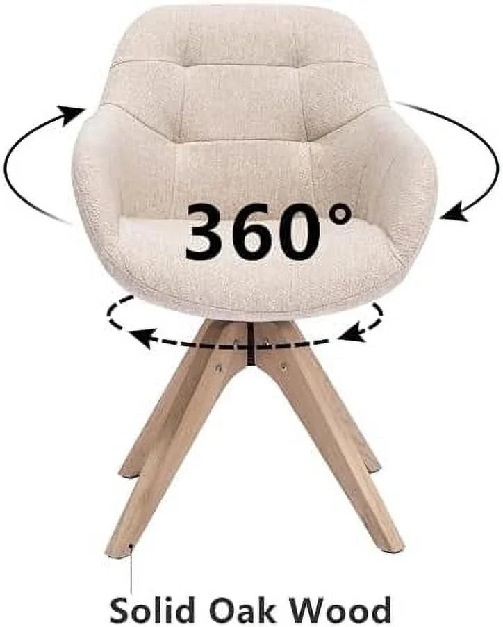Mid Century Modern Fabric Accent Chair with Oak Wood Legs Z3652