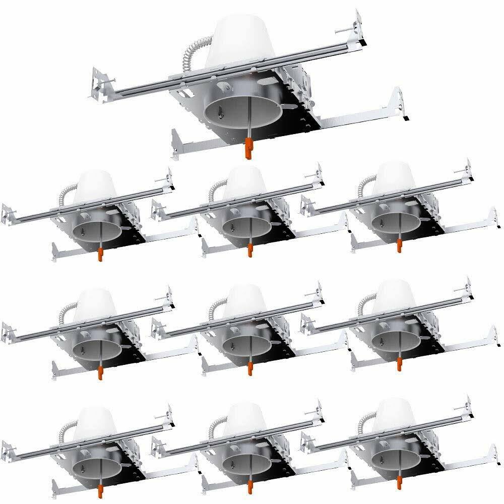 10 Pack 4x22 LED Can Recessed Light Housing I54165