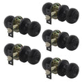 Black Privacy Door Knob 5 Pack T95085