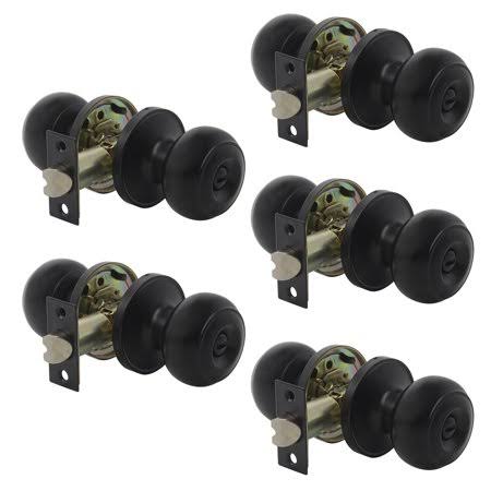 Black Privacy Door Knob 5 Pack T95085