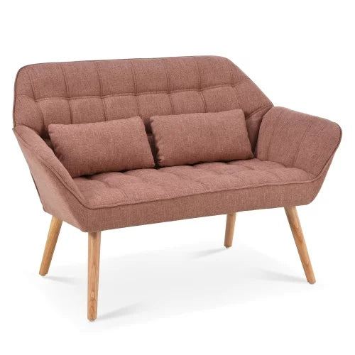 50" Loveseat Sofa with 2 Pillows Q5244