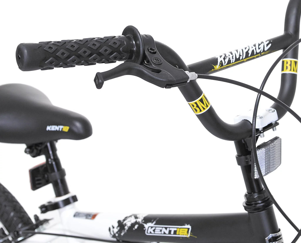 18 in. White and Black Bike A6941