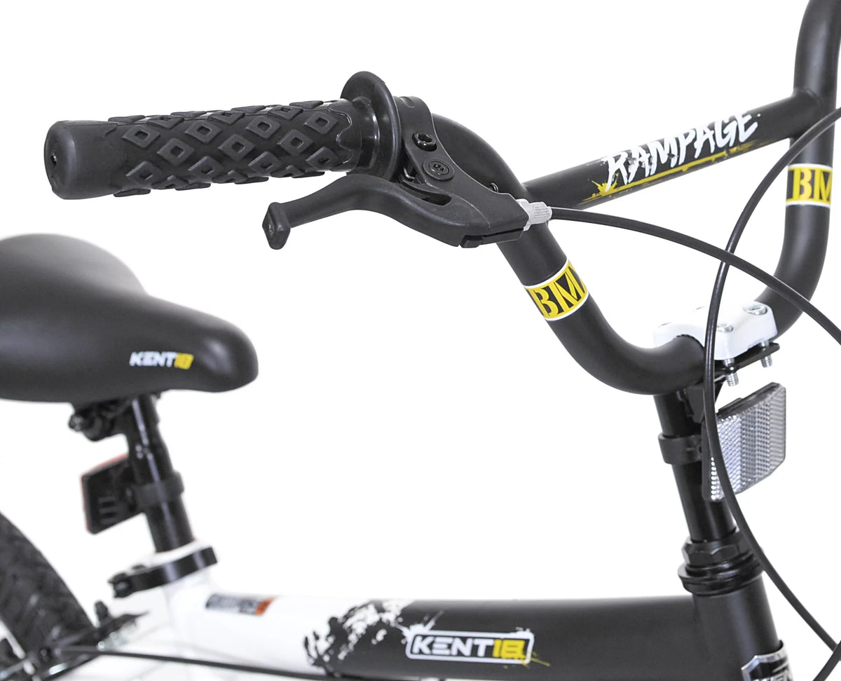 18 in. White and Black Bike A6941