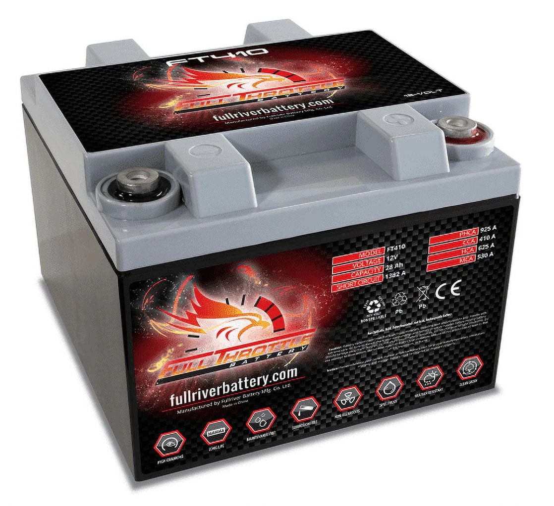 High Capacity Dual Purpose AGM Battery Right Positive H432