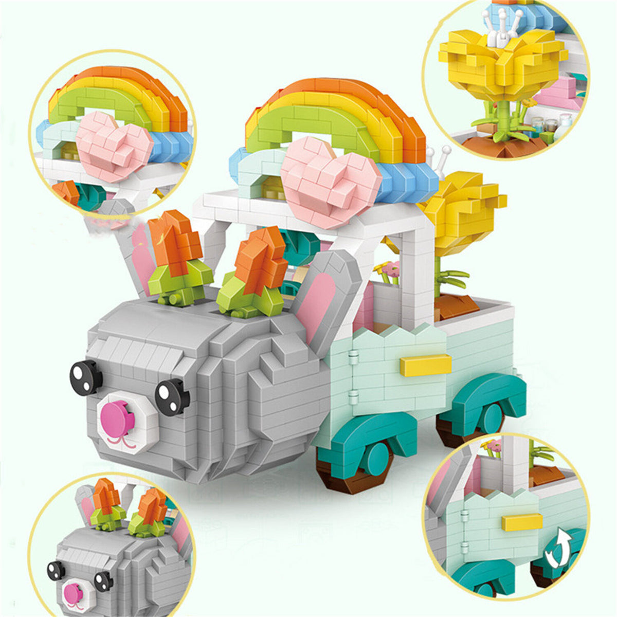Easter Bunny Building Blocks Toy Q82559