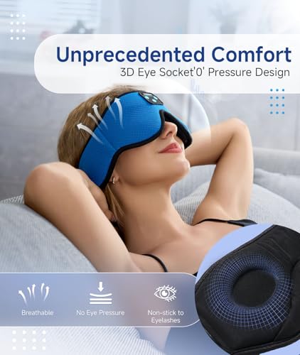 3D Bluetooth Sleep Mask with Headphones J10776