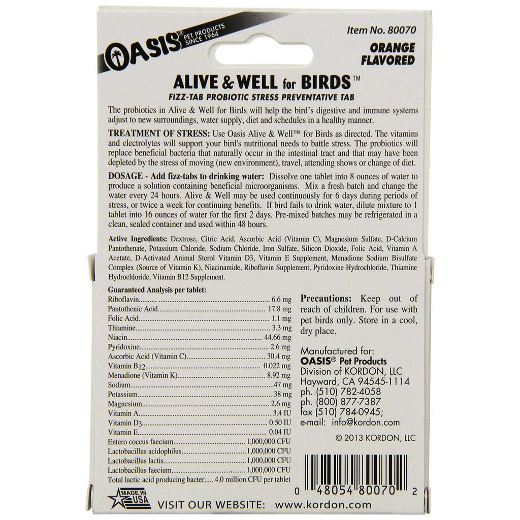Pro-Biotic Tablets for Birds V676205