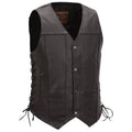 Black Motorcycle Vest 2XL G241722
