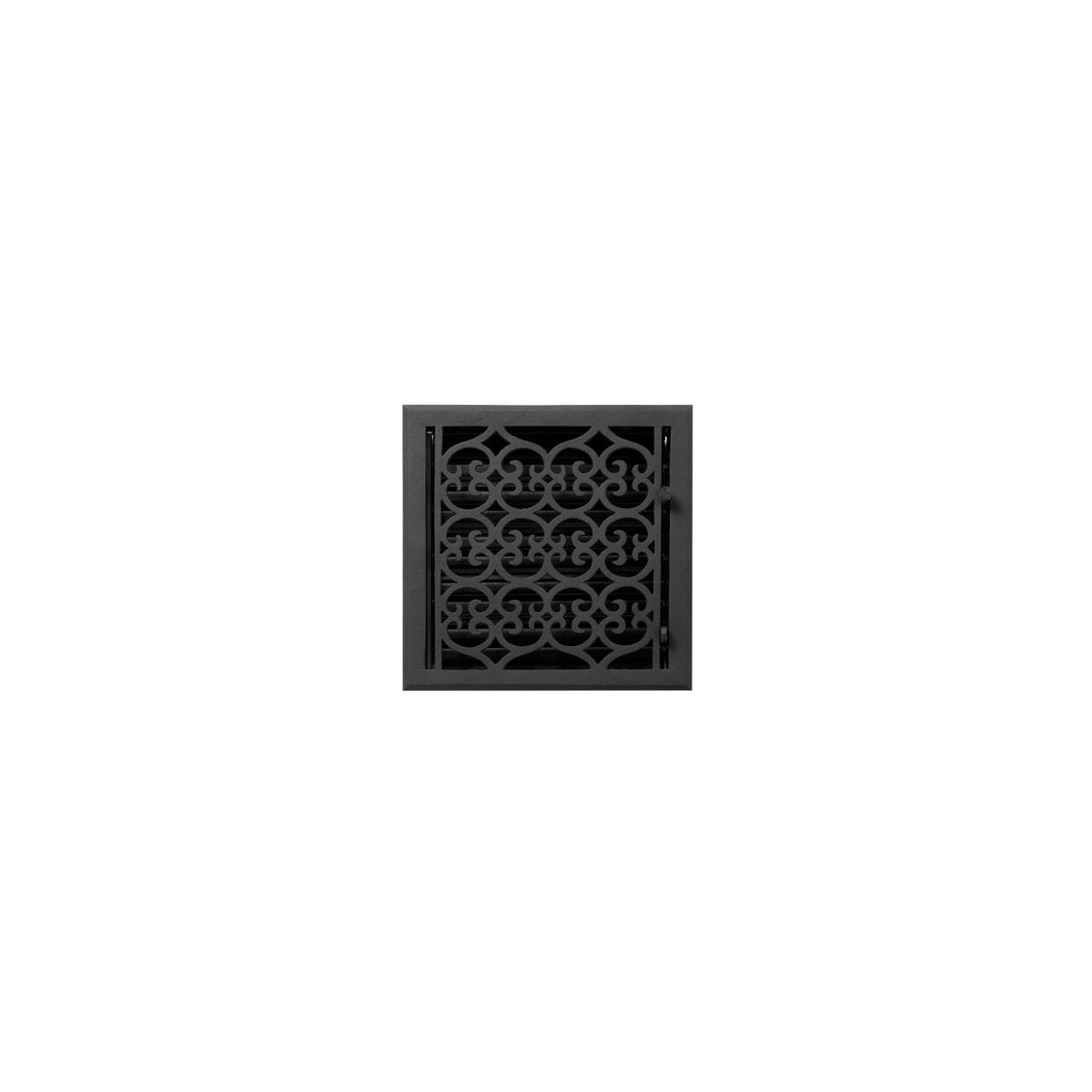 Cast Iron Floor Register in Black Powder Coat N7030