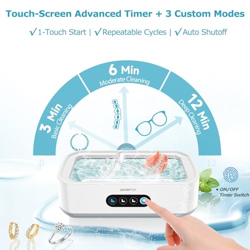 49kHz Ultrasonic Jewelry Cleaner, 22 oz Stainless Steel Tank X4031