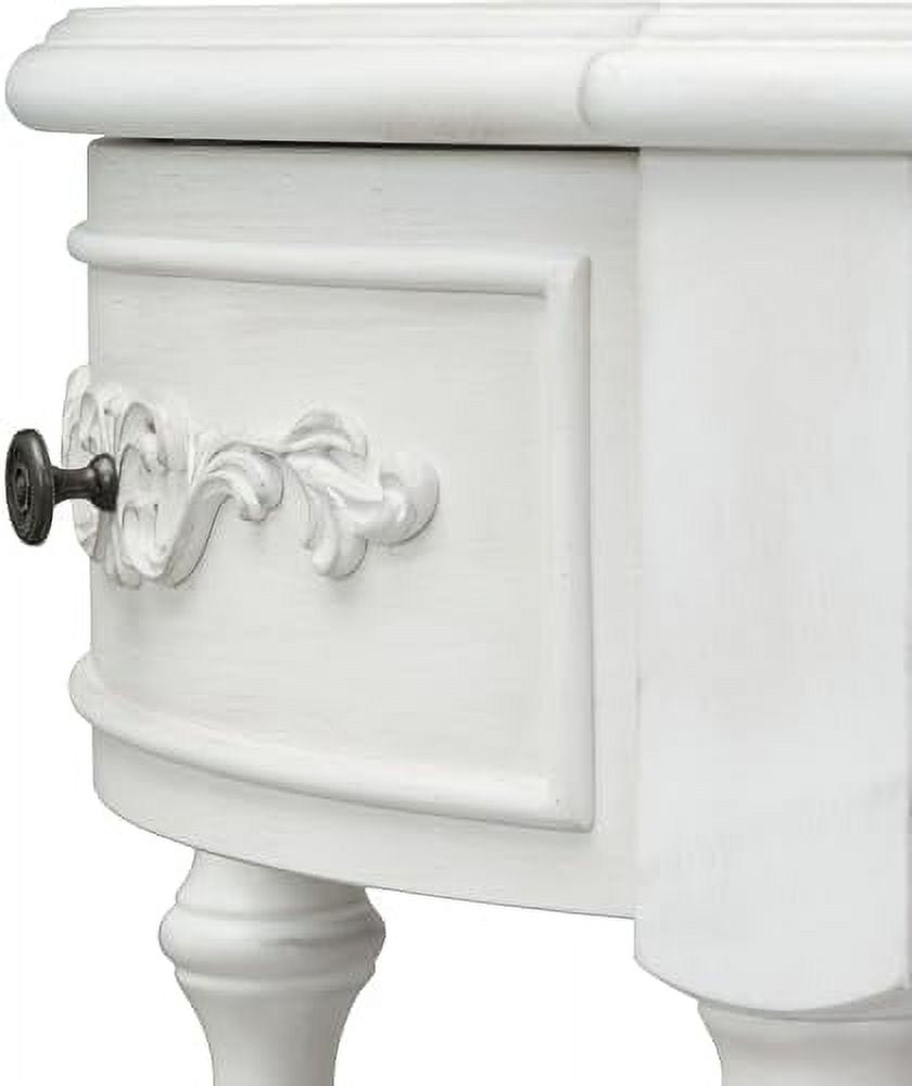 Espresso Solid Wood Half-Moon Console Table with 3 Drawers and Shelf E994