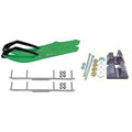 Green Snowmobile Skis with 4.5 inch Shaper Bars Complete Kit E9326
